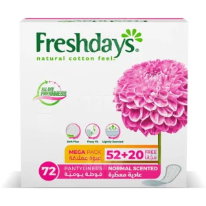 فريش دايز عادي معطرة 72 فوطة