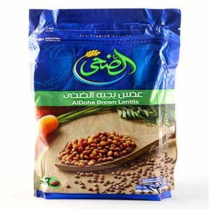 الضحي عدس بجبة 500 جم