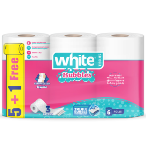 وايت تواليت 6 بكرة بابلز