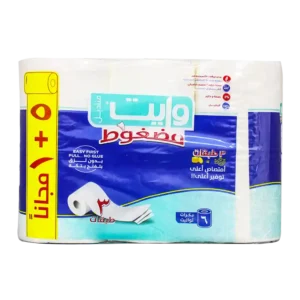 وايت مناديل تواليت 6 بكرة ازرق