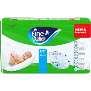 فاين بيبي حفاضات مقاس 2 - 58 حفاضة