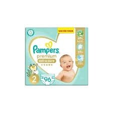 بامبرز عناية مميزة مقاس 2 - 96 حفاضة بالالوفيرا