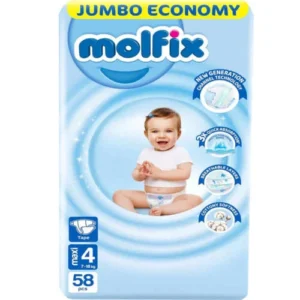 مولفيكس حفاضات مقاس 4 - 58 حفاضة