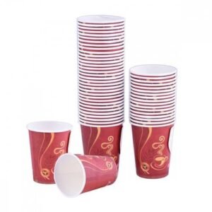 عرض اكواب ورقية 18 اونز 20 ق +12 معلقة شاي بلاستيك