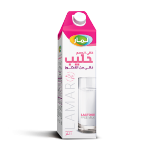 لمار حليب خالي الدسم 1 لتر خالي من اللاكتوز