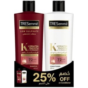 تريزيمي شامبو + بلسم 400 ملي 25% خصم نعومة كيراتين
