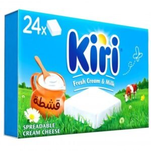 كيري جبنة مربعات 24 قطعة بالقشطة 20% خصم