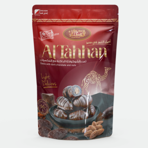 الطحان تمر 200 جم شيكولاتة الداكنة ولوز